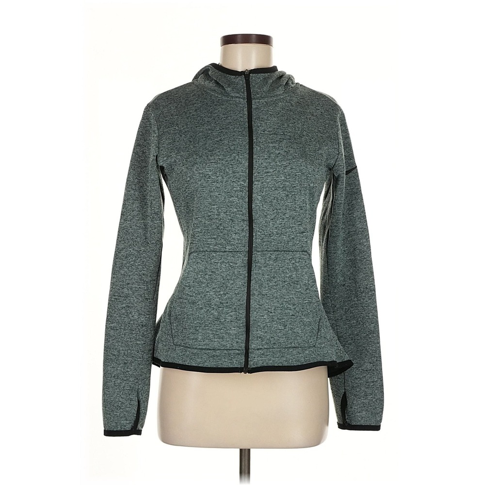 Nike‎ Dri Fit Womens Full Zip Hoodie Jacket Sweatshirt Activewear Green Size M
